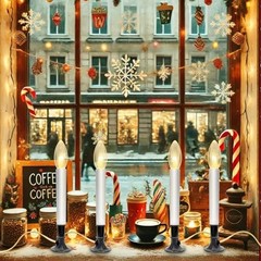 4 PK Electric Window Candles, 9 Inch Christmas Window 4 Pack 1 Lights-nickel