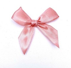 ROSE GOLD 6cm Pre Tied Satin Bows 20mm Wide Ribbon 10, 25, 50, 100, 200, 500PACK