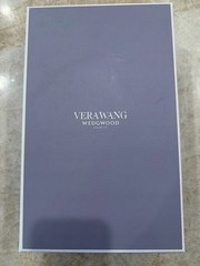 Vera Wang Wedgwood Champagne Flutes Bow Clear/Silver 70ml Set of 2