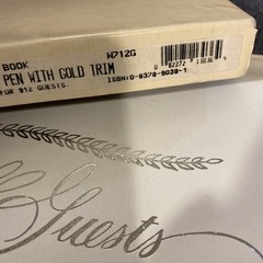 White Guest Book & Pen – Silver Script Wedding By CR Gibson READ
