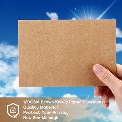 Fainne 1200 Pack Brown Envelopes Bulk, Kraft A4,4.25 x 6.25″, brown