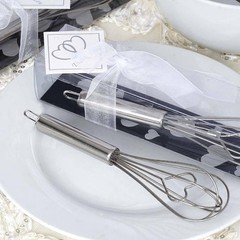 75 pcs SILVER Heart Whisks FAVORS in Gift Boxes Wedding Party Wholesale Supply
