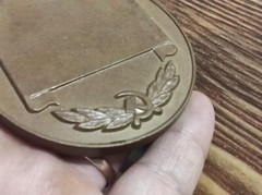 VINTAGE Soviet MEDAL WEDDING TABLE MEDAL USSR heavy Souvenir