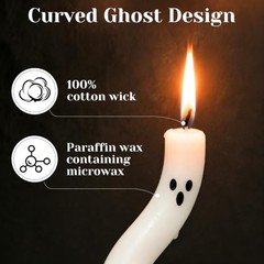 Halloween Decorations Indoor-6 Pcs Twisting Ghost Candles Ghost Candles-6pcs