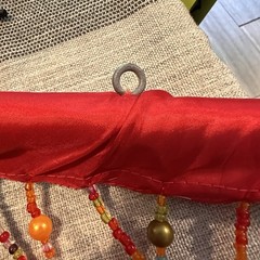 Bohemian Hippy Beaded Curtain Doorways,glass Beads Red 35”wide