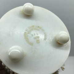 Vintage 60s Wedding Cake Topper Coast Novelty Co Bells Flowers Tulle Gold 6 inch