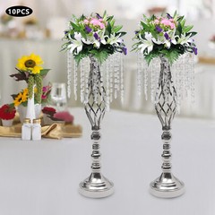10PCS Crystal Stands Wedding Table Centerpieces Flower Racks 21.7inch Tall New