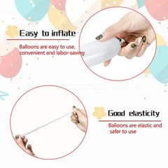 100Pcs 260 Balloons White Long Balloons for Balloon Garland Thickening Skinny La