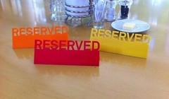 Table Reserved / Reserved Sign / Wedding / Planning / Decor /