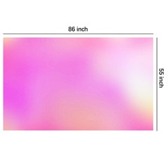 Srua Don Pink Iridescent Party Decorations Tablecloth, 3 55 x 86 inches,