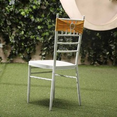 10 Gold Spandex CHAIR SASHES with Silver Round Buckles Wedding Decorations