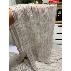 4 Taupe Beige Sheer Gauze Wedding Table Runners 160 Inch