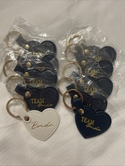 Bride Gifts For The Wedding Party, Keychain ‘Team Bride’ Wedding favor Blue