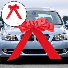 Reusable Wedding Car Bow PVC Material Large Red Bow for Decor and Special Events