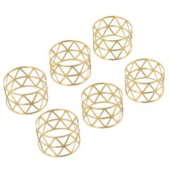 6x Alloy Napkin Rings Wedding Towel Holder /Buckle Dinner Table Party Banquet.