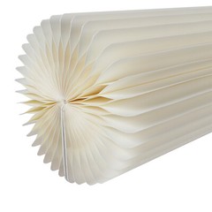 Milky White Honeycomb Cardboard Flower Stands 2-Pack 100cm With PVC Top