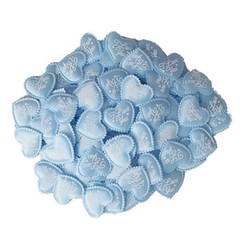 Pkg of 200 Satiny Fabric I LOVE YOU Hearts 1.5″ Bed Confetti Decorations #10