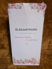 Elegant Park Champagne Tumblers Wedding Bride, Maid Of Honor, 5 Bridesmaids NEW