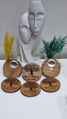 wedding favors for guests, Customized Wood Makeup Hand Bottle Opener(25 pieces)
