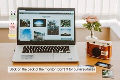 2pc 8″ Laptop Notebook Memo Board Sticky Note Holder for 2 Pack Clear