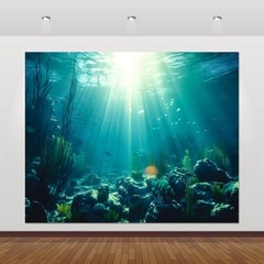 Under The Sea Backdrop 10x8ft Seabed Underwater World Ocean Photography Backg…