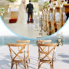 6 Pieces Reserved Signs for Wedding Chairs Acrylic Tag Reserved Signs Hanging…