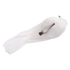 Artificial Doves Bird Garden Home Indoors 2pcs Clip Feather Home Lover