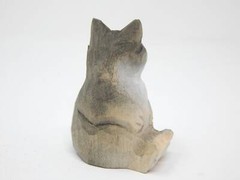 Raccoon Cake Top Bride Groom Love Forest Wedding Engagement Carved Wood Statue