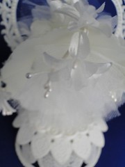 New Vintage Petite White «LaBelle Petite» wedding Cake Top, #425