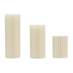 3pcs Cardboard Centerpiece Display for Wedding Party Garden Cylinder Flowers Sta