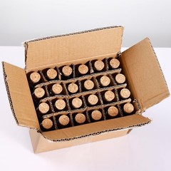 Eclaro 24 pieces of 50ml mini glass bottles with cork stoppers – 50ml, Clear