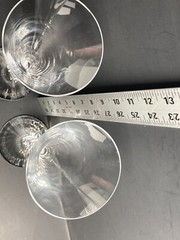 Set of 2 10 Inch 2000 Crystal Champagne Flute Glasses