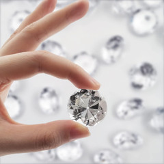 100Pcs Clear Acrylic Diamonds 1 Inch Wedding Table Scatters Gemstones Confetti f