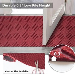 Runner Rugs 2FTx6FT Indoor Outdoor Hallway Runner Rubber Backing Non-Slip Car…
