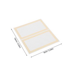 50 Pcs Double-sided Hot Stamping Place Card Birthday Party Banquet