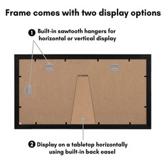 Americanflat 5×7 Picture Frame Collage with Shatter-Resistant Glass – Fits Th…