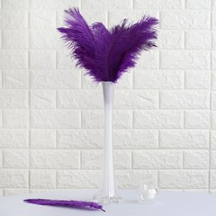 12 pcs 10-15″ long Purple Genuine Ostrich FEATHERS Wedding Party Centerpieces