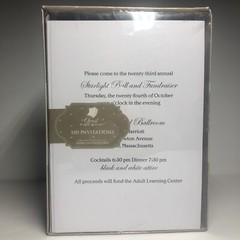 Hortense B. Hewitt 100 Count Blank DIY Invitation Kit, White – (E2)