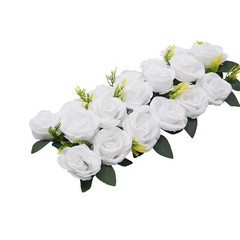 Wedding Dining Table Flower Centerpiece Artificial Rose Flower Arrangement 6Pcs