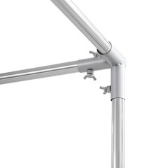 10FT Adjustable 4 Post Height Canopy Mandap Hardware Kit Wedding Party Stand