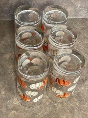 Royal Norfolk Libbey Fall Autumn Pumpkin 16oz Glasses – Set of 6