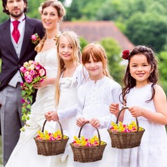 Small Wicker Basket with Handle Flower Girl Baskets Oval Willow Woven Braided…