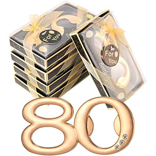 50Pieces 80 Bottle Opener Gifts for 80th Birthday Party Favors 80th Anniversa…