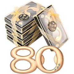 50Pieces 80 Bottle Opener Gifts for 80th Birthday Party Favors 80th Anniversa…