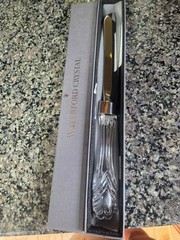 Waterford Crystal & Stainless Steel Serrated Knife, Wedding Cake Knife Excellent