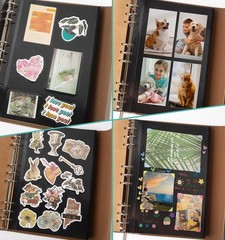 Photo Album Pages Refill for 6 Ring Binder, 15 Sheets/30 Self-Adhesive Pages,…