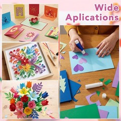 25 Sheets Colored Cardstock 12×12, 10 Assorted Colors Construction Paper 180G…