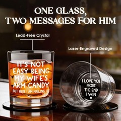 AXIARA Husband Birthday Gifts for Men – 11 oz 11 Ounces, White – Arm Candy