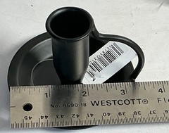 2 NEW Primitive BLACK Metal Taper Candle Holder w Handle 2 1/4″ Country Rustic