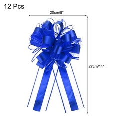 12pcs Extra Large 28cm Gift Bows Blue Ribbons for Christmas